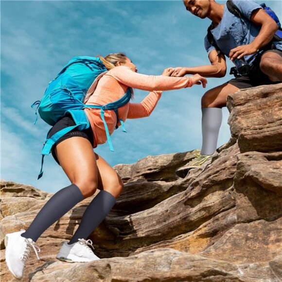 Copper Compression Socks for Women and Men(6 Pairs)-Best Support for Running - Picture 3 of 8